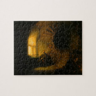 Rembrandt's The Philosopher in Meditation Jigsaw Puzzle