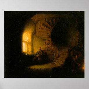 Rembrandt's The Philosopher in Meditation Poster