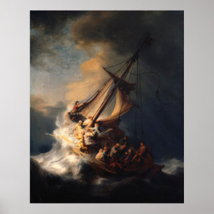 Rembrandt's The Storm on the Sea of Galilee Poster