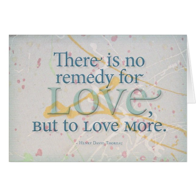 Remedy for Love -Thoreau (Front Horizontal)
