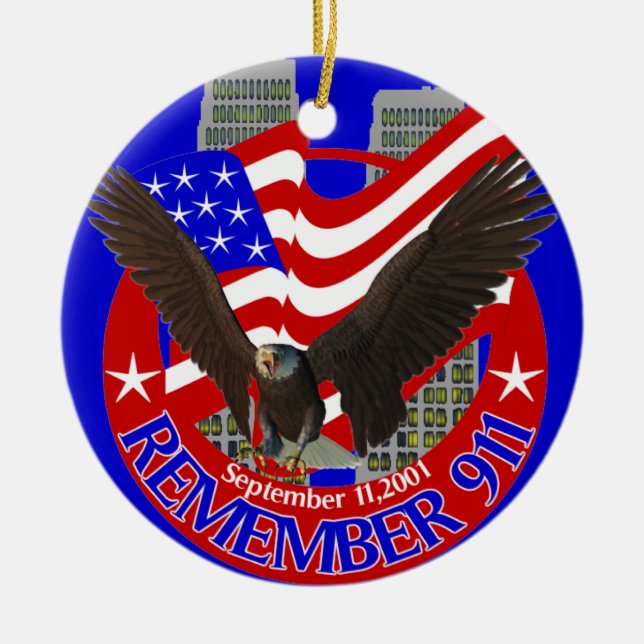 Remember 911 Ornament (Front)