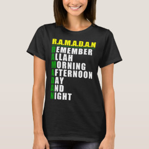Remember Allah Ramadan Kareem Ramadan Mubarak Mo T-Shirt