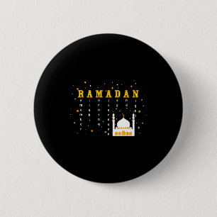 Remember Allah Ramadan Mubarak Kareem 6 Cm Round Badge