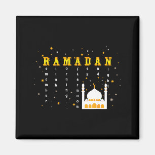 Remember Allah Ramadan Mubarak Kareem  Magnet