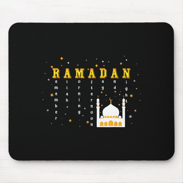 Remember Allah Ramadan Mubarak Kareem  Mouse Mat (Front)