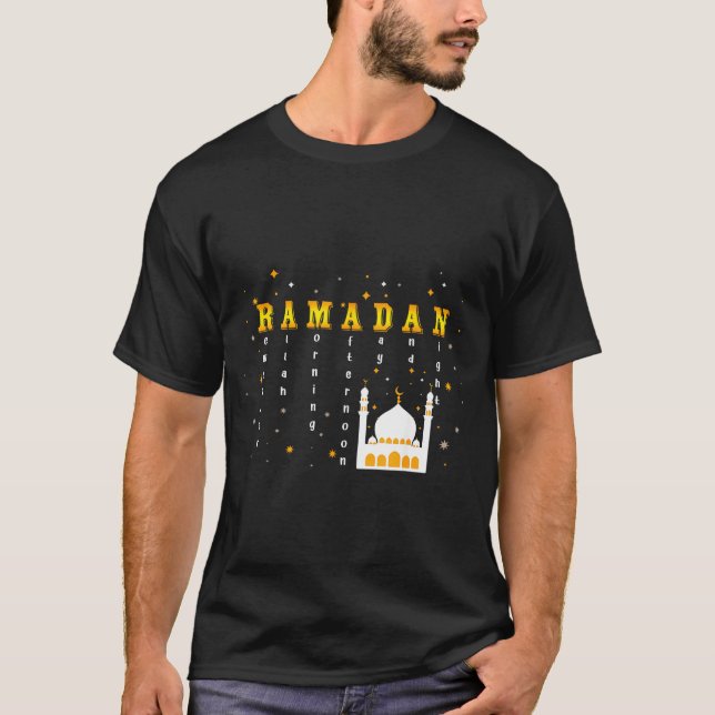 Remember Allah Ramadan Mubarak Kareem  T-Shirt (Front)