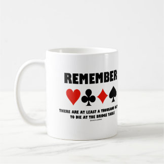 Remember At Least A Thousand Ways To Die At Bridge Coffee Mug
