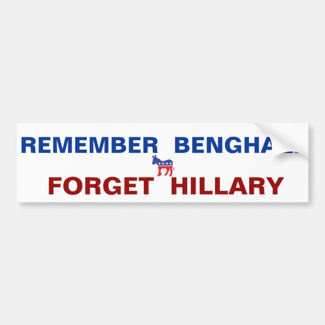 Remember Benghazi Bumper Sticker (Front)