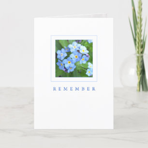 Remember Card: Sky Blue Forget-Me-Nots Card