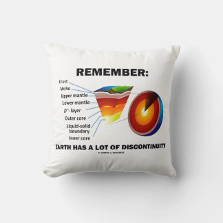 Remember: Earth Has A Lot Of Discontinuity Humour Cushion