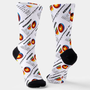 Remember: Earth Has A Lot Of Discontinuity Humour Socks