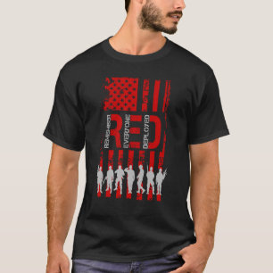 Remember Everyone Deployed American Flag Happy 4th T-Shirt