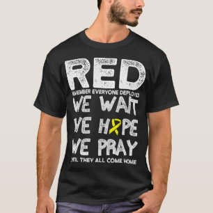 Remember Everyone Deployed Red Friday Military T-Shirt