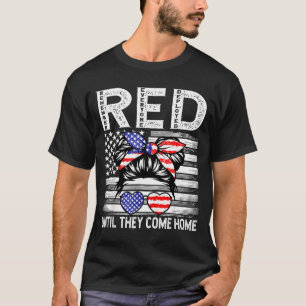 Remember Everyone Deployed RED Military Family T-Shirt
