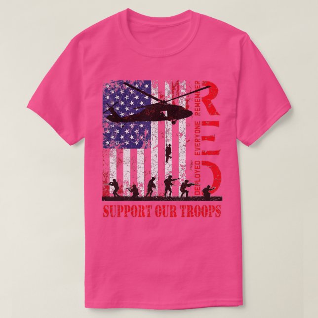 Remember Everyone Veteran Deployed RED Friday 1 (2 T-Shirt (Design Front)