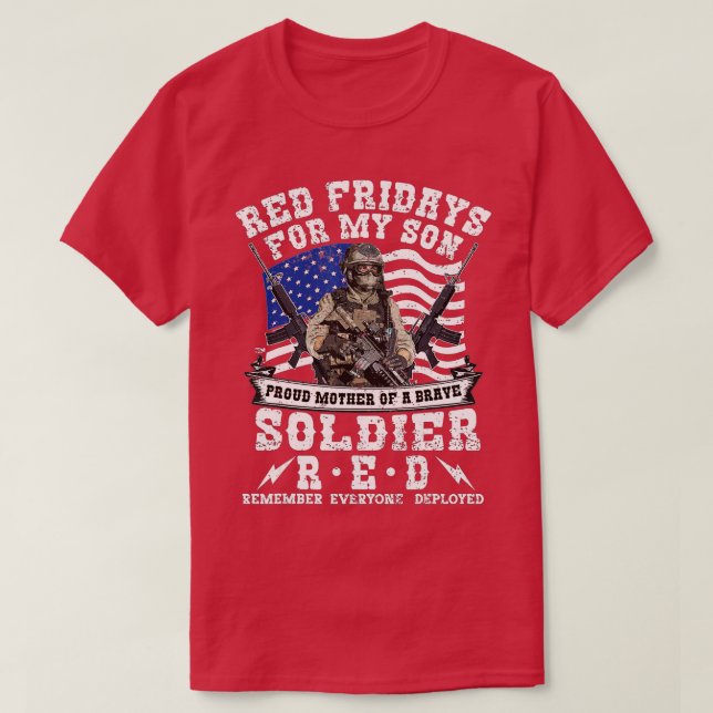 Remember Everyone Veteran Deployed RED Friday (60) T-Shirt (Design Front)