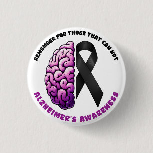 Remember For Those That Cannot ALZ's Awareness 3 Cm Round Badge