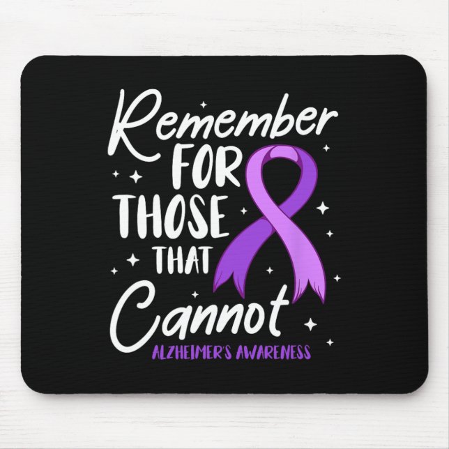 Remember For Those That Cannot Heimerheimer Awaren Mouse Mat (Front)