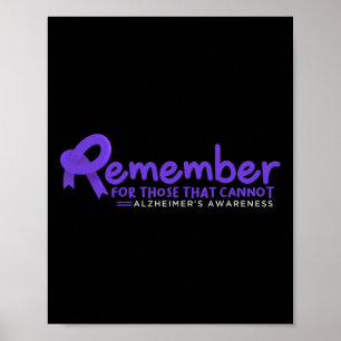 Remember For Those That Cannot Heimerheimer  Poster