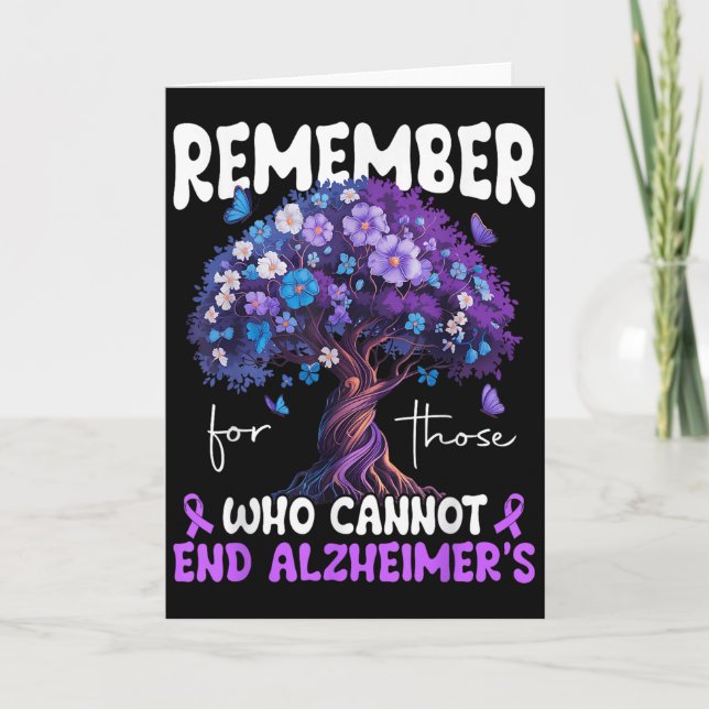 Remember For Those Who Cannot Dementia Heimer's Aw Card (Front)