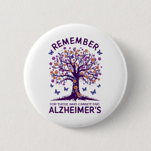 Remember For Those Who Cannot Heimerheimer's Aware 6 Cm Round Badge