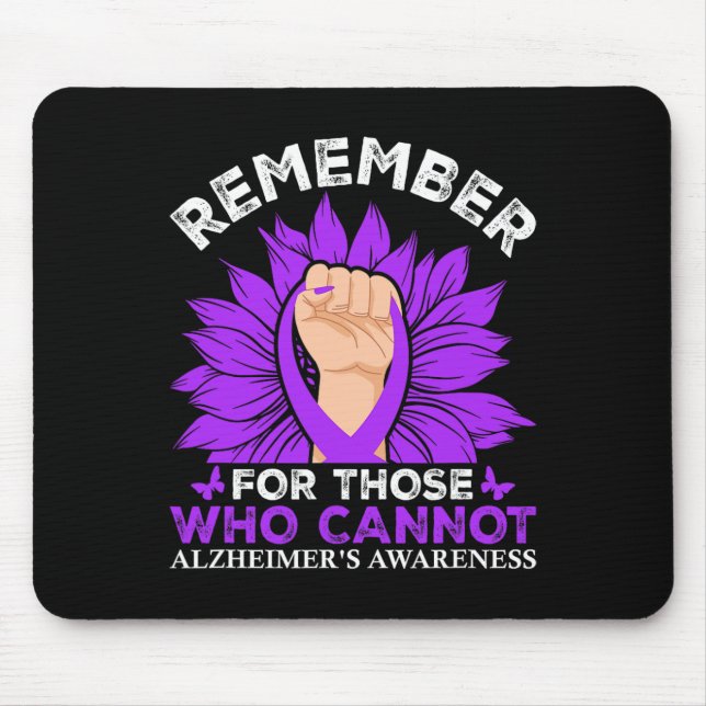 Remember For Those Who Cannot Heimerheimer's Aware Mouse Mat (Front)