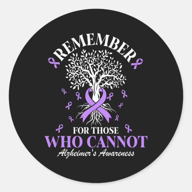 Remember For Those Who Cannot Heimerheimers Awaren Classic Round Sticker (Front)