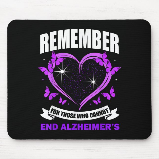 Remember For Those Who Cannot Heimer's Awareness M Mouse Mat (Front)