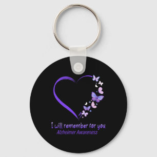 Remember For You Alzheimerheimer Awareness Apparel Key Ring