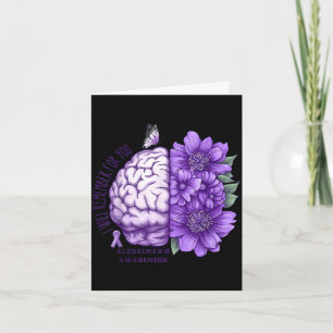 Remember for you alzheimer's awareness flowers card
