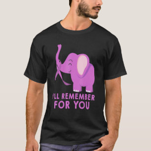Remember For You Elephant - Alzheimers Awareness S T-Shirt