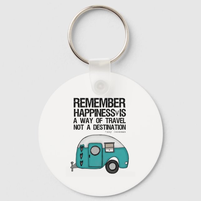 remember happiness key ring (Front)