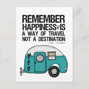 remember happiness postcard