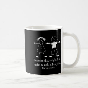 Remember Happy Life Marcus Aurelius Stoic Quote  Coffee Mug