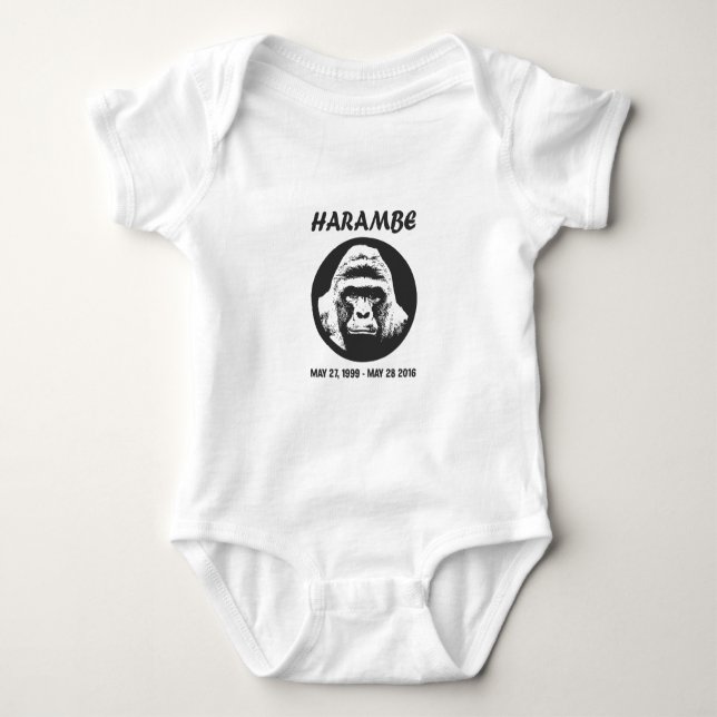 Remember Harambe Baby Bodysuit (Front)