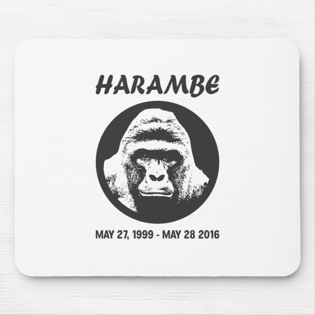 Remember Harambe Mouse Mat (Front)