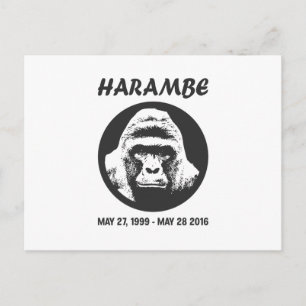 Remember Harambe Postcard