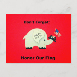 Remember: Honour Our Flag Postcard