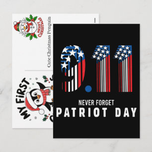 Remember Honour Unite 25th Anniversary 911 Shirt Holiday Postcard