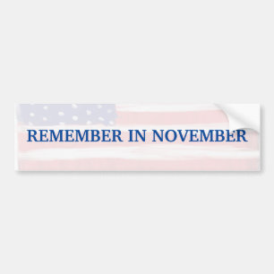 Remember In November Bumper Sticker