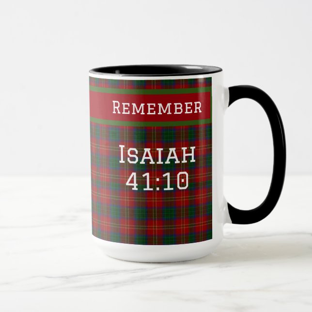 Remember Isaiah 41: 10 Be Fearless Christian Faith Mug (Right)