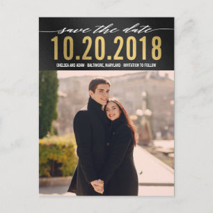 Remember It Modern Save The Date Postcard