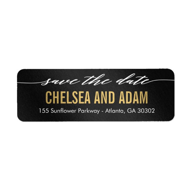 Remember It Save The Date Address Label (Front)