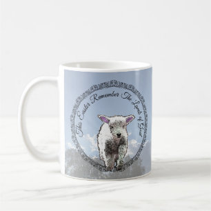 Remember Lamb of God Easter Digital Art on Sky Coffee Mug