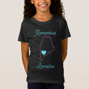 Remember Lewiston w/Customised Name Text  T-Shirt