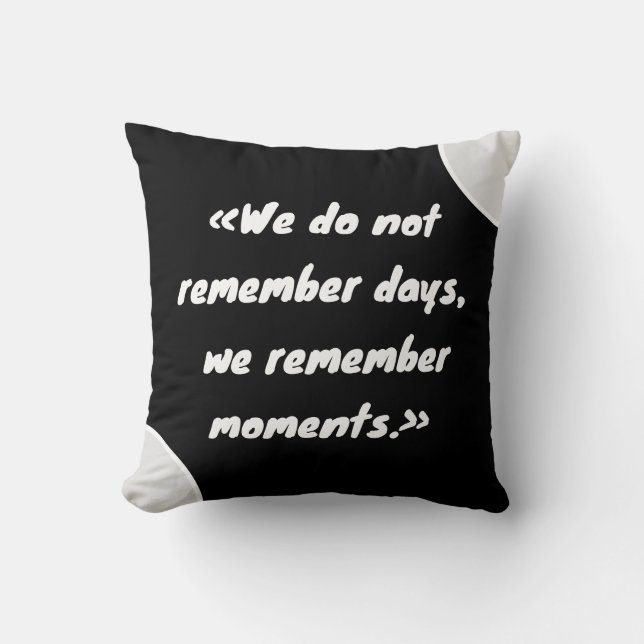 remember moments sleep, morning cushion (Front)