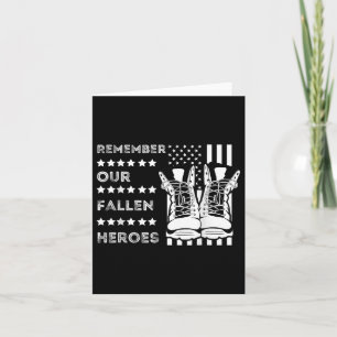 Remember Our Fallen Heroes Memorial Days Usa Soldi Card