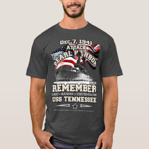 Remember PEARL HARBOR USS Tennessee BB43 T-Shirt
