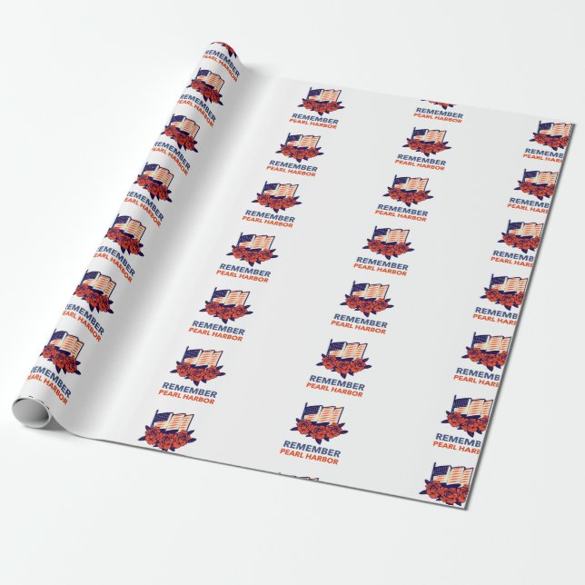  Remember Pearl Harbour Wrapping Paper (Unrolled)