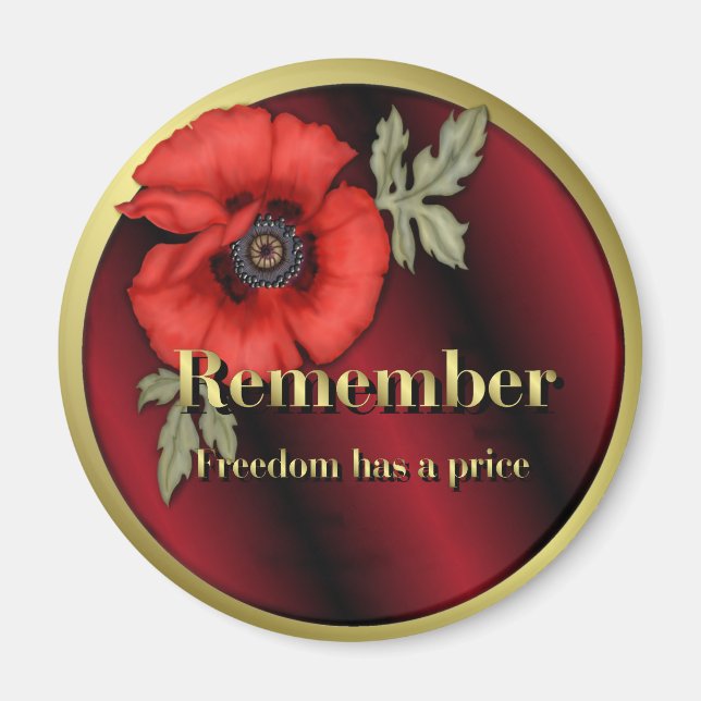 Remember Poppy Magnet (Front)